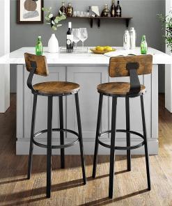 Alternative view of Set of 2 bar stools