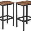 Set of 2 Bar Stools Kitchen Chairs Industrial