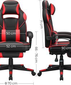 Alternative view of Gaming Office Chair with Footrest